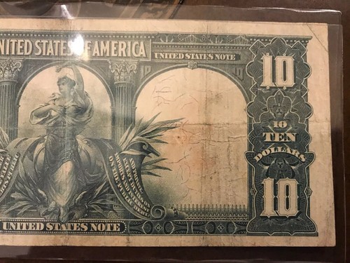 1901 $10 Bison US Currency Note