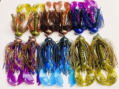 BGL's &Go Variety Large Pack-3/8oz Hand Tied-Football Jigs W/Trailers