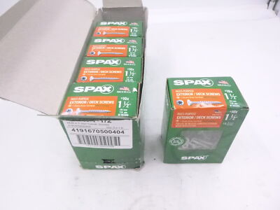 5pks of 1lbs SPAX Multi-Purpose #10 X 1-1/2 In. Exterior Screws T-20 Bit