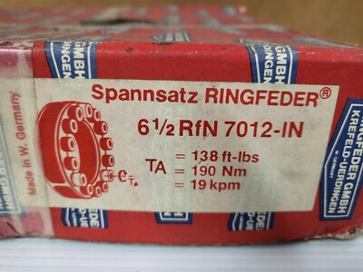 Ringfeder GMBH 6 1/2 Rfn 7012 In Locking Assembly