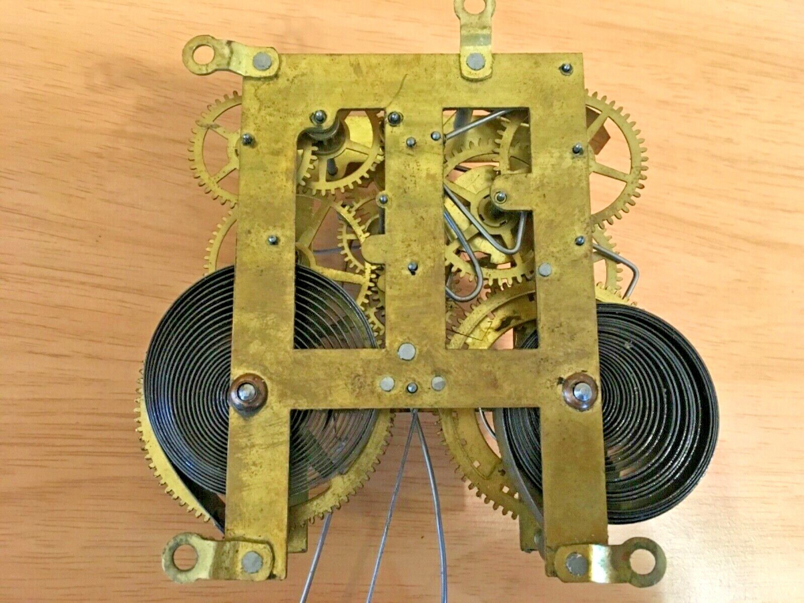 Clock Works Mechanism Antique E.N. Welch Ct. U.S.A. Parts Restoration