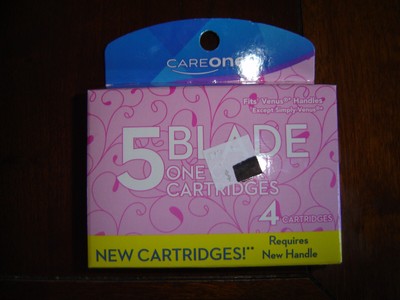 CareOne Women's 5 Blade Razor Blade Refills, 4 count