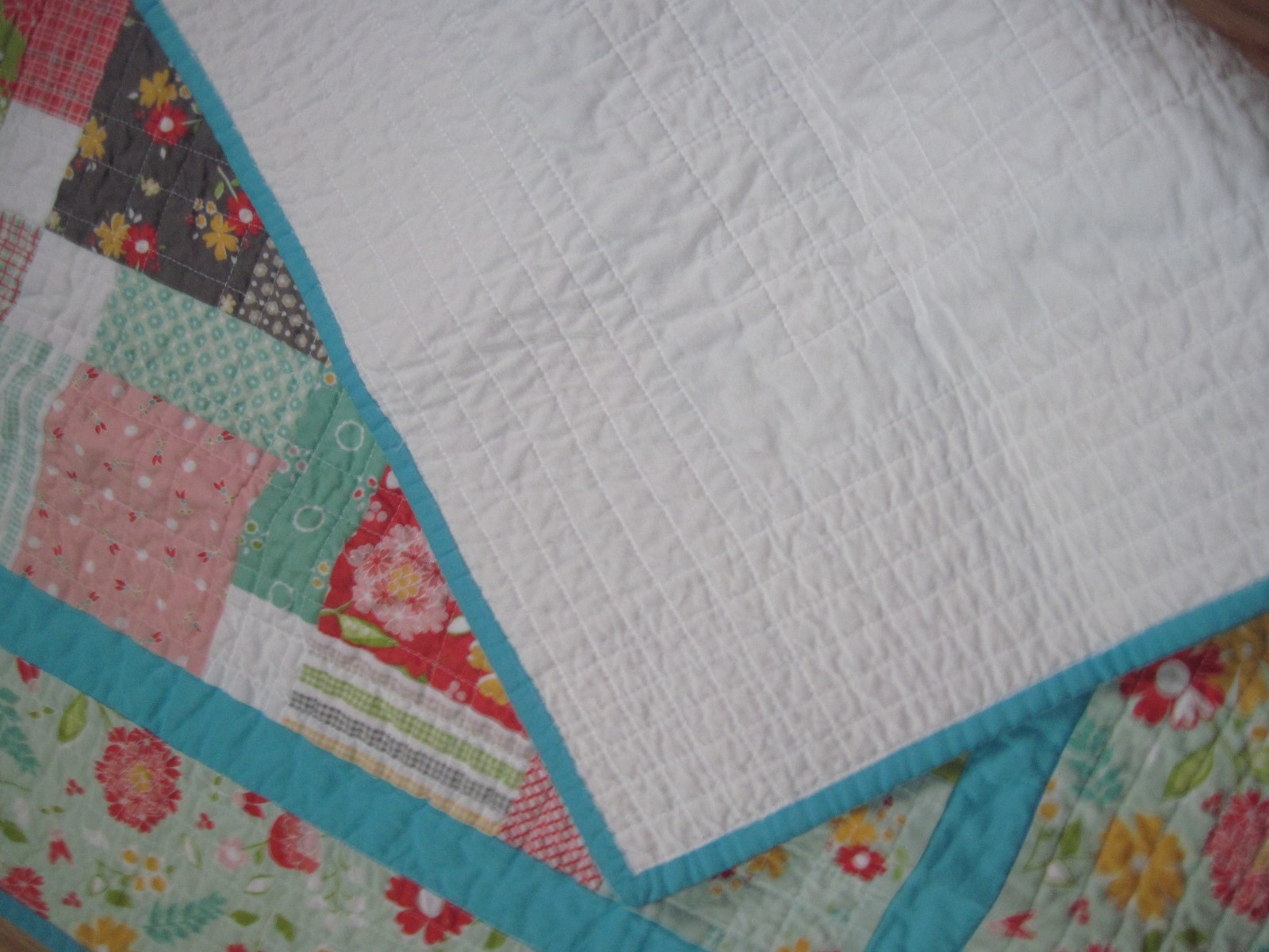 Handmade Crib Lap Quilt - 35