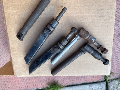 Bsa Triumph Norton Rear/pillion Footrests Small Job Lot For Spares Or Repair.