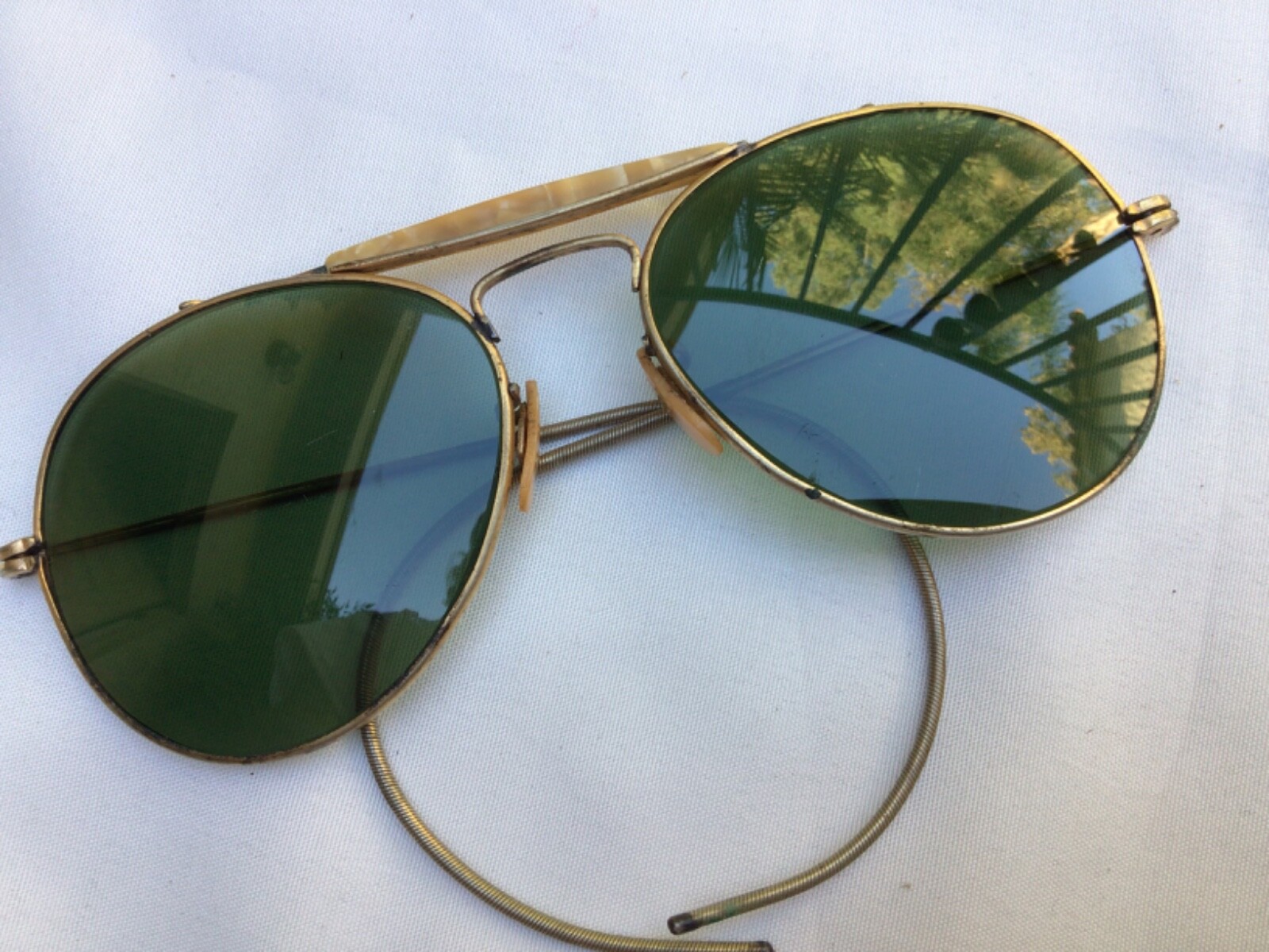 LIBERTY OPTICAL 12K vintage 縄手sunglasses Liberty Vintage Gold 12k GF Square Metal Sunglasses Brown