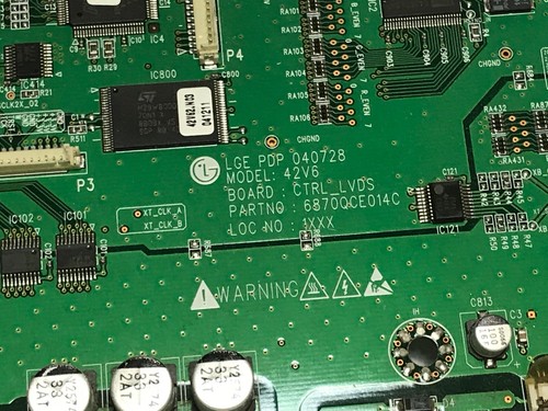 Hitachi 6871QCH034C Control Board 6870QCE014C 040728 42EDT41A