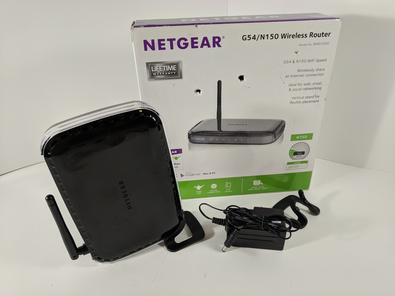 Netgear N150 150 Mbps 4-Port 10/100 Wireless N Router (WNR1000)