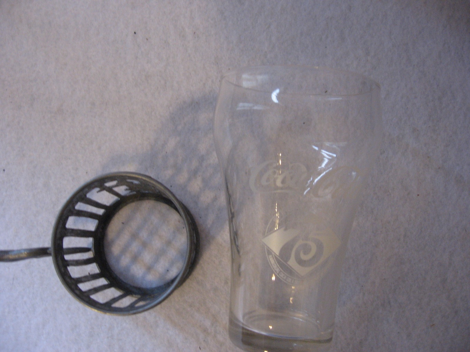 Bacardi Rum & Coke Coca-Cola  Serving Pitcher/Set (4) Glasses & Metal Holders