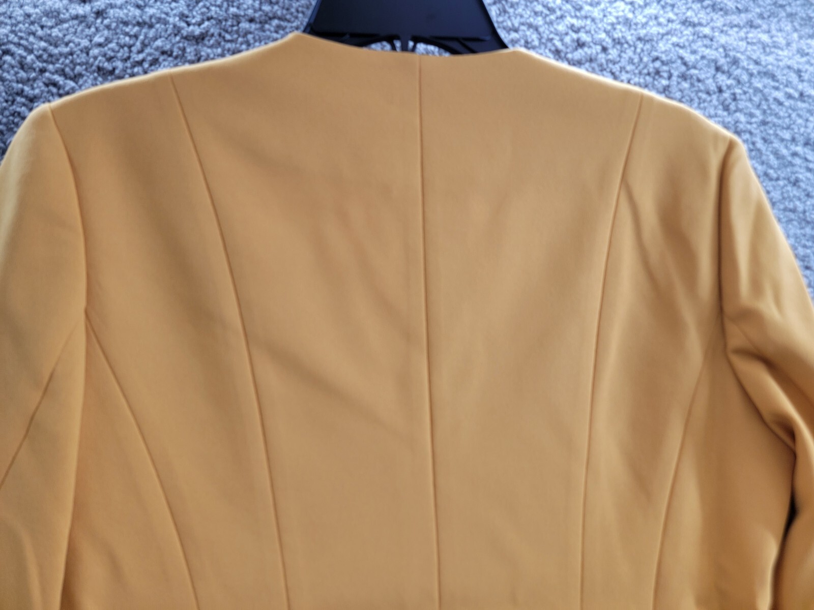 Kasper Collarless Open-Front Long-Sleeve Jacket Women's S Golden Signature Solid - Picture 13 of 16