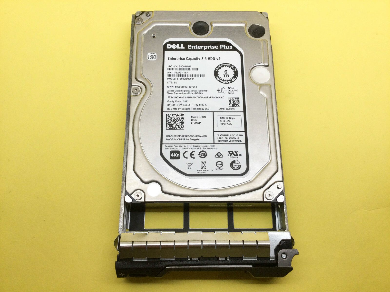 DELL ST6000NM0014 6TB 4Kn HDD SAS 3.5インチ DELL ST6000NM0014 6TB 4Kn HDD SAS 3.5インチ