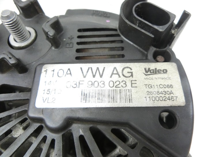 Skoda Fabia 545 10-14 TSI 1,2 63KW Lichtmaschine Generator 110A 14V Skoda Fabia 545 10-14 31.05.2010 03F903023E... Bild 5