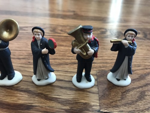 Lefton Colonial Christmas 6 Pc Good Samaritan Band Figures 1989