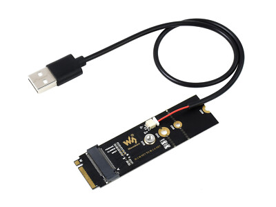 Waveshare M.2 M KEY To A KEY Adapter for PCIe Devices With PCIE Channel USB