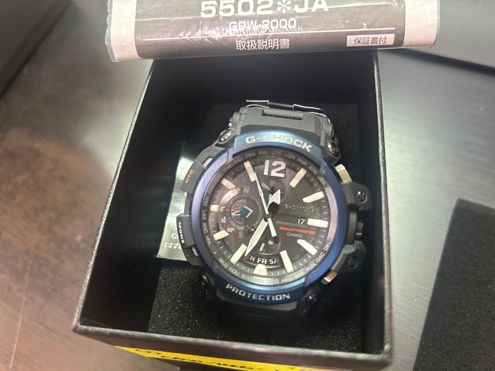 CASIO G-SHOCK Japan GPW-2000-1A2JF Blue Black GRAVITY MASTER CASIO G-SHOCK Japan GPW-2000-1A2JF Blue Black GRAVITY MASTER