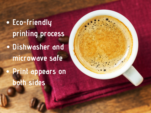 Coffee & Tea Mug, Aesthetic Minimalism Boho Sun & Mountains Art