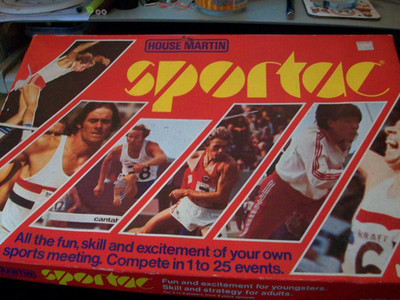 Vintage Sportac athletics judo wrestling board game by House Martin 1975