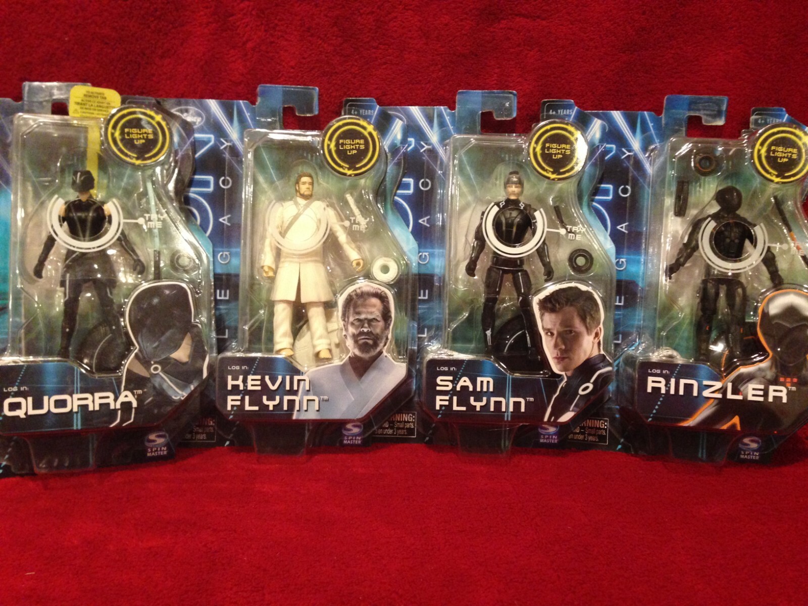 TRON ENCOM フィギュア 4個セット TRON ENCOM フィギュア 4個セット Tron Light Cycles Four-pack