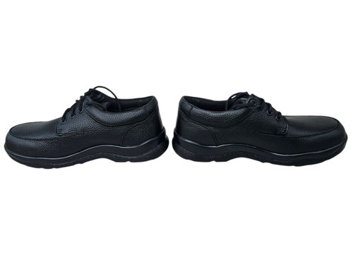 APEX Y900M Mens Size 10 Black Lace Up Shoes Work Wear Casual Round Toe Pre Owned