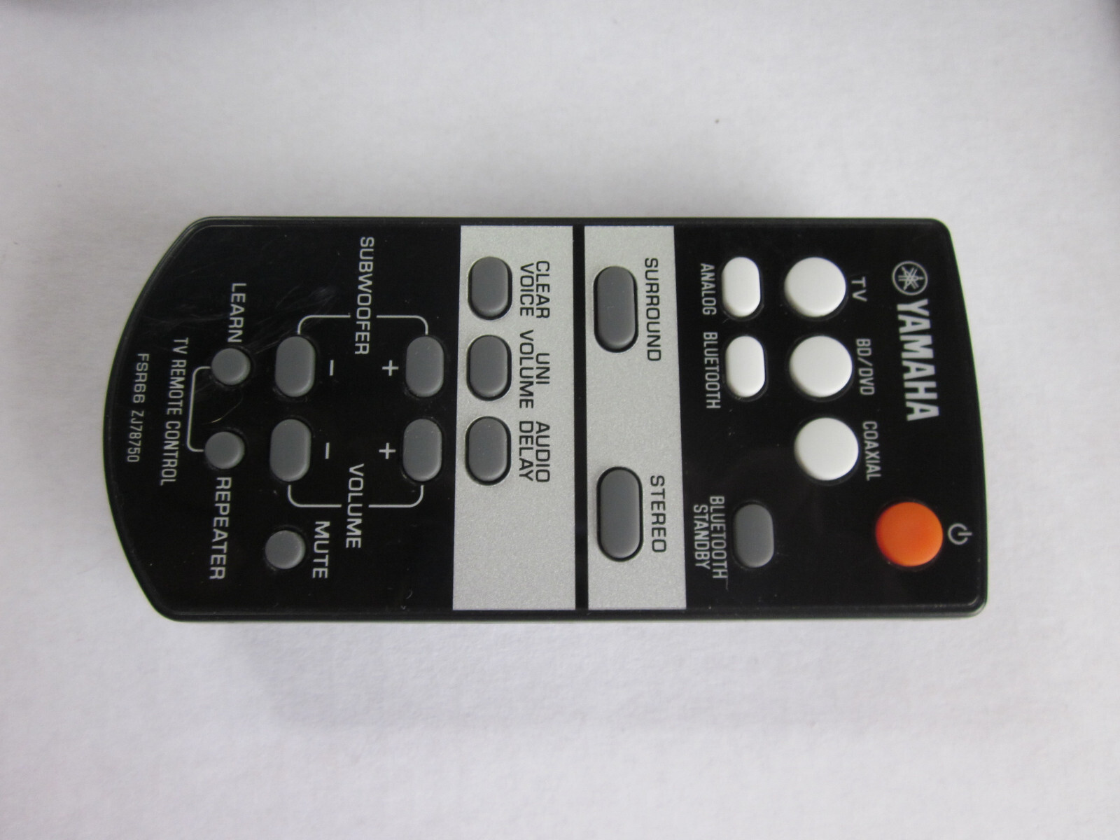 Genuine Yamaha FSR66 Sound Bar Remote Control for ATS-1030, YAS-103 ZJ78750