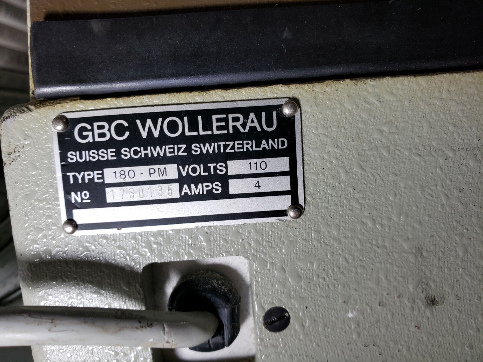 GBC 180 PM Comb Hole Punch General Binding Corporation w/ Foot Petal WORKS GREAT