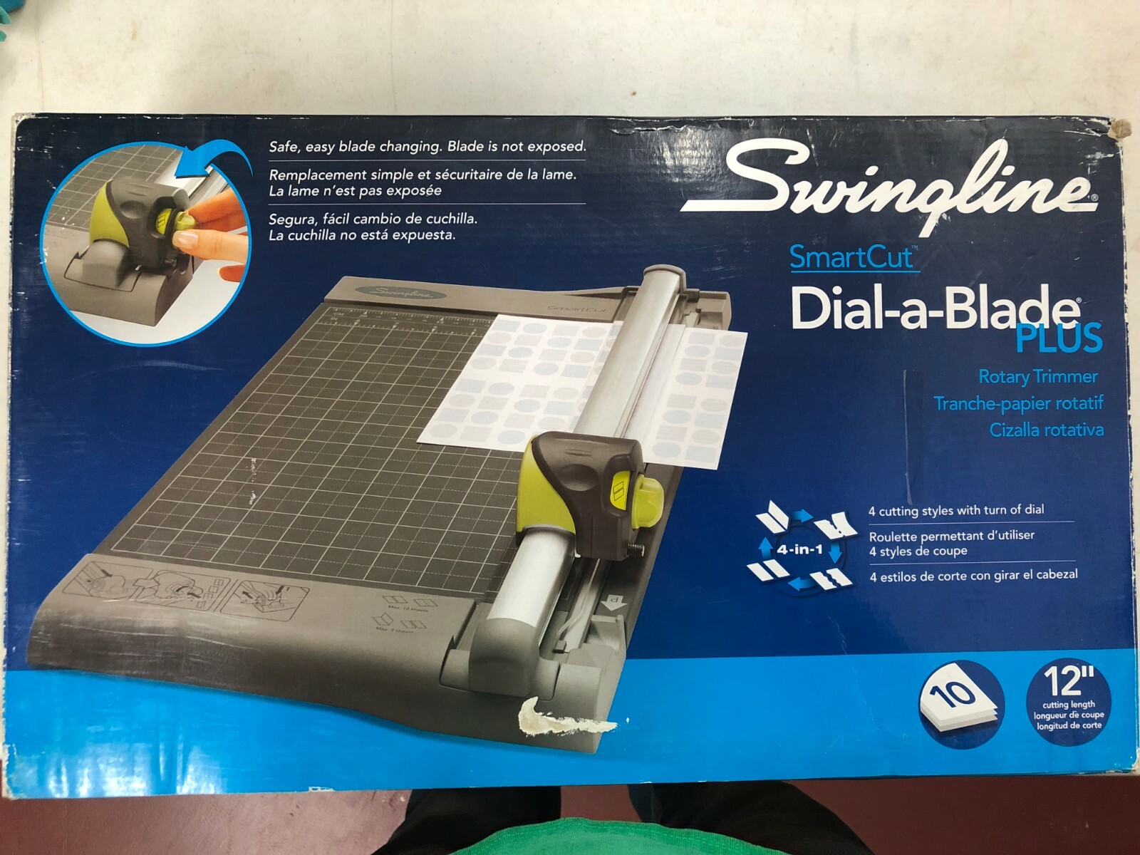 Swingline SmartCut Dial-A-Blade Plus Trimmer, 12