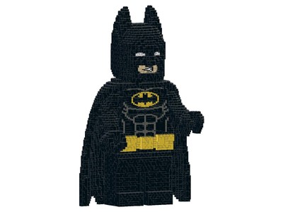 Bauanleitung instruction Logo Batman Eigenbau Unikat Moc aus Lego Basic Steinen