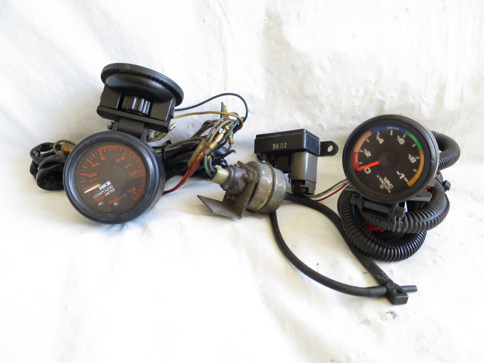 HKS 60mm boost Gauge Compound Meter RX7 SW20 GC8 BE5 180sx HKS 60mm boost Gauge Compound Meter RX7 SW20 GC8 BE5 180sx