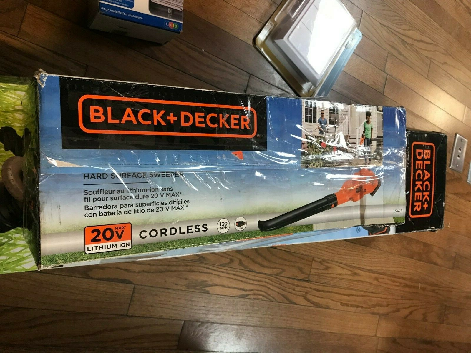 Black and Decker 20v Cordless String Trimmer and 20 v cordless Sweeper
