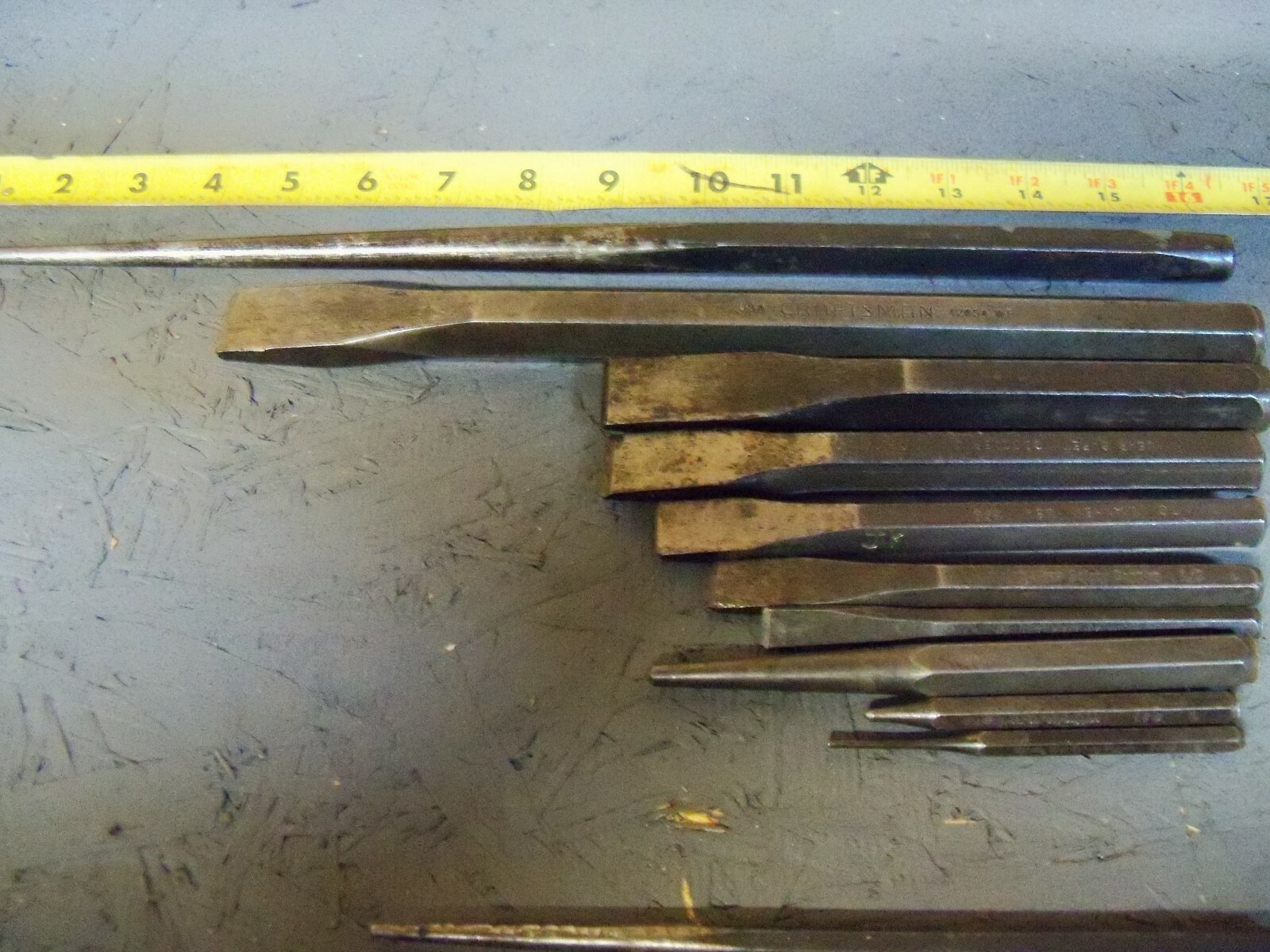 21pc Proto Craftsman and Mayhew Punch and Chisel Set,Made in the USA