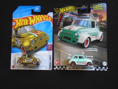 2024 Hot Wheels Super T- Hunt Gold '60 s Fiat 500D Modificado & # 97 Boulevard