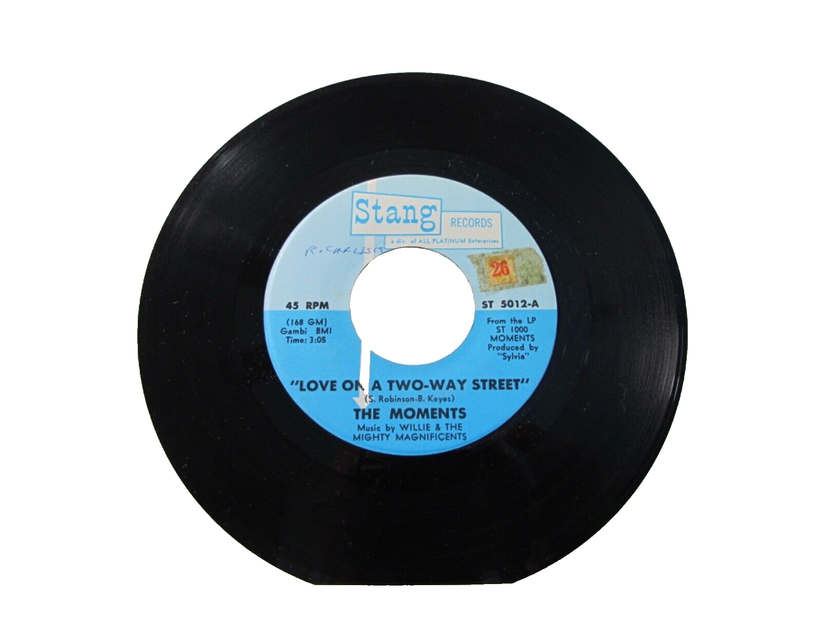 MUCH TOO ROMANTIC!～The Collectors 30th … 45 RECORD - THE MOMENTS - LOVE ON A TWO WAY STREET | eBay