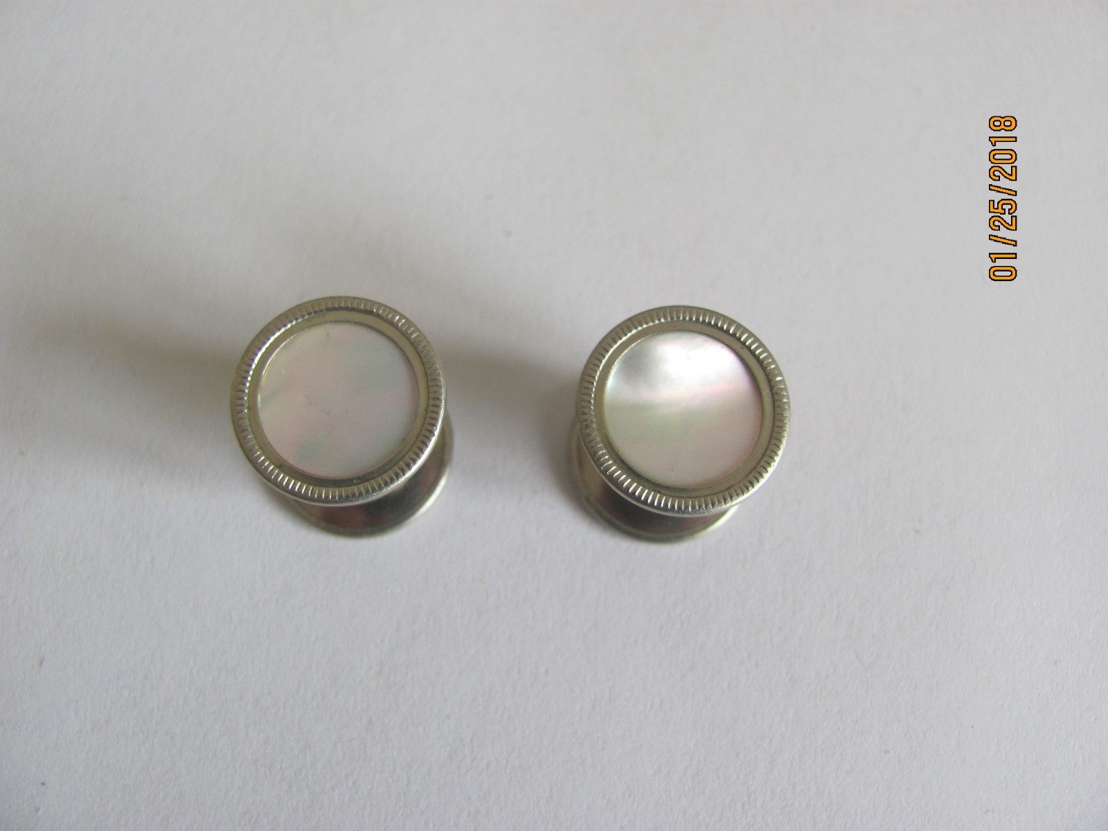 Vintage Lot Of Tie Tacks Tie Pin Spanish & Opalescent Cuff Links