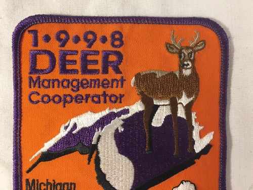 Vintage 1998 Michigan DNR Management Cooperator Successful Deer Hunter Patch