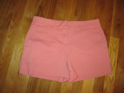 Ladies Ann Taylor LOFT Light Coral The Riviera Shorts Size 0