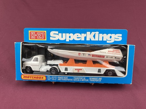 Vintage Matchbox K-27 Superkings Power Boat & Transporter | eBay
