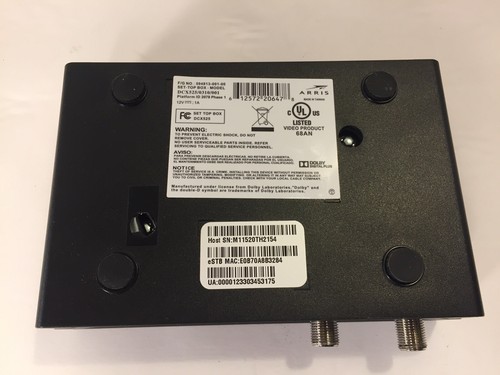 Arris DCX525e MPEG-2/MPEG-4 HD 1080i Digital Tuner DCX525/0310/301 - TESTED