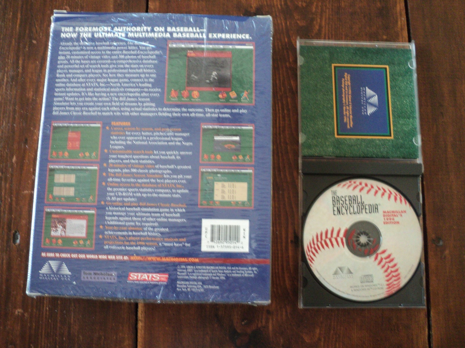1996 BASEBALL ENCYCLOPEDIA - Macmillan Digital's 1996 Edition - CD-ROM