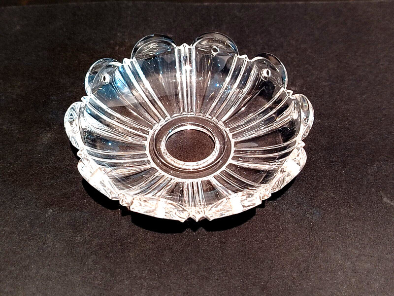 Bobeche En Cristal, Transparent, Ã 100 Mm. Trou Ã 20 Mm, Pour Lustres