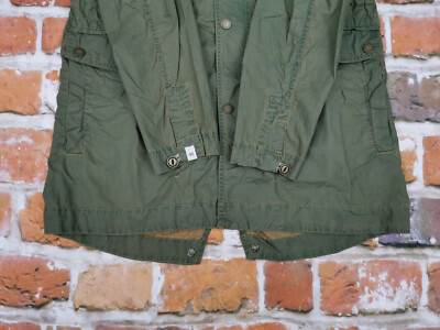 Pre-owned Chevignon Vintage Casual Parka Summer Jacket Coat Olive Green Size: M
