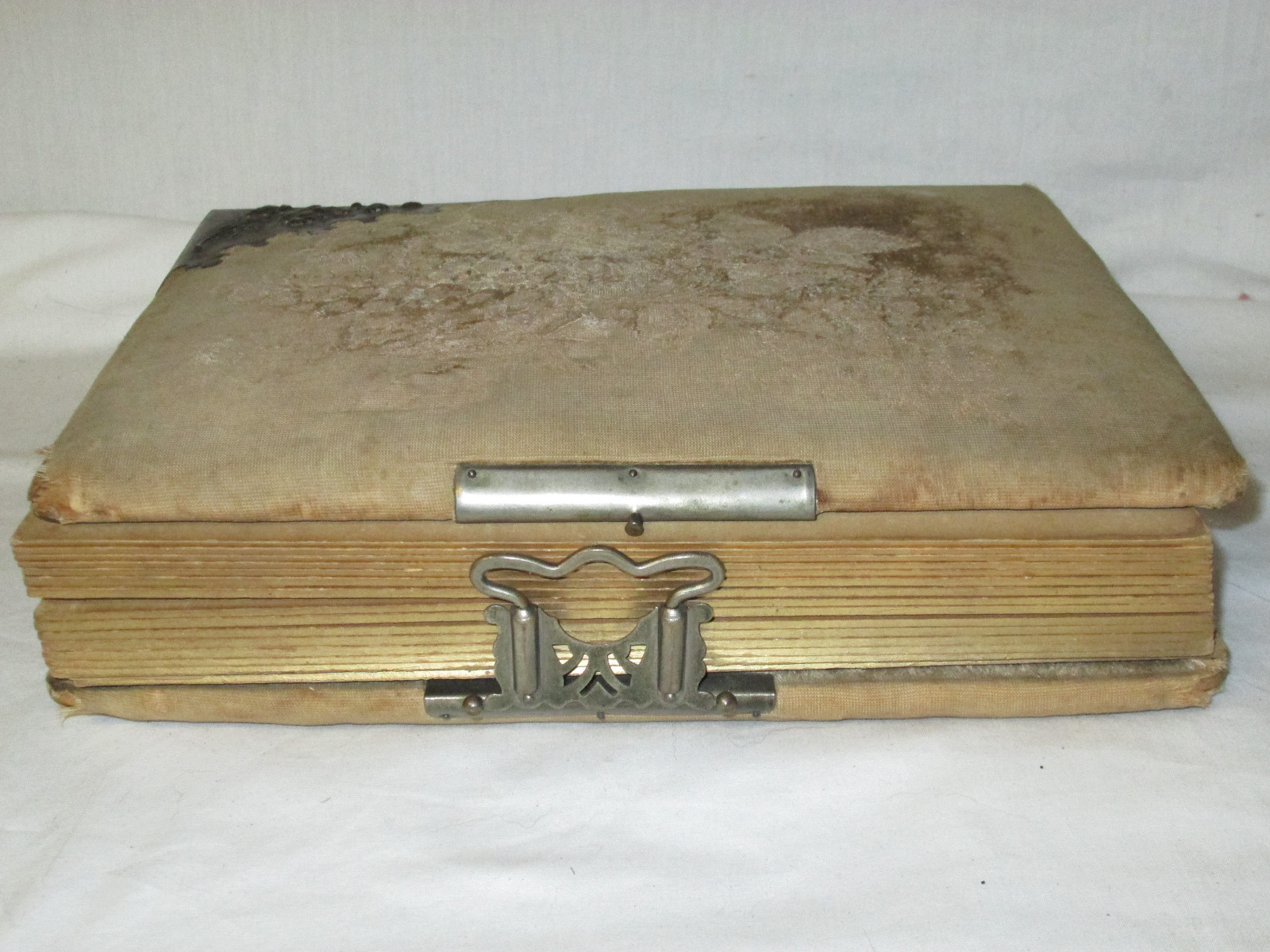 Antique Victorian  Photo Album Velvet Cabinet Card Frame 20 photos Amherst ohio