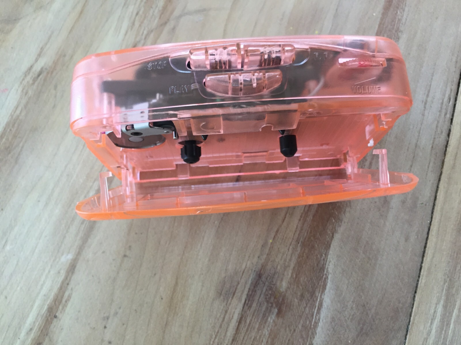 Clear Tech Portable Tape Player Pink AM FM Stereo Cassette