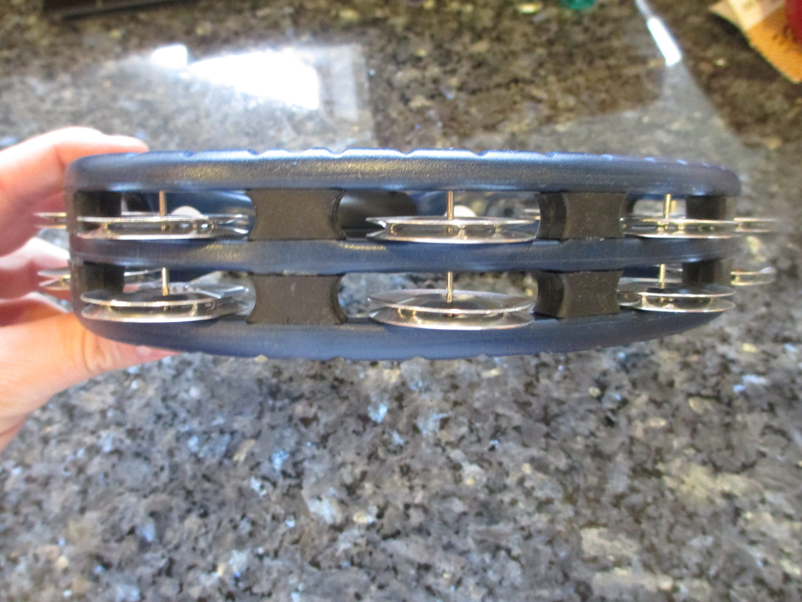 MEINL TMT2A-B MOUTABLE TAMBOURINE - ABS FRAME with DOUBLE ROW STEEL JINGLES