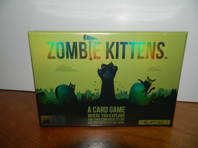 Zombie Kittens Card Game by Exploding Kittens - New Unopened SEALED