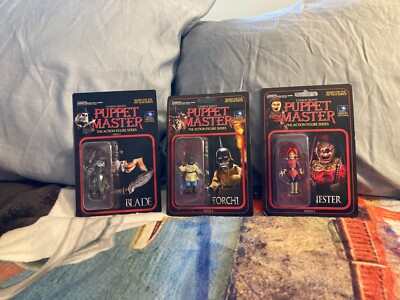 3 ASSORTED 2020 FULL MOON COLLECTIBLES:  3'' PUPPET MASTER  (SERIES #1))