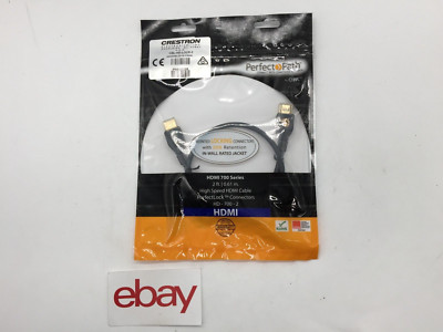 NEW Crestron CBL-HD-LOCK-2 Locking High-Speed HDMI Cable 2ft Blk FREE S/H