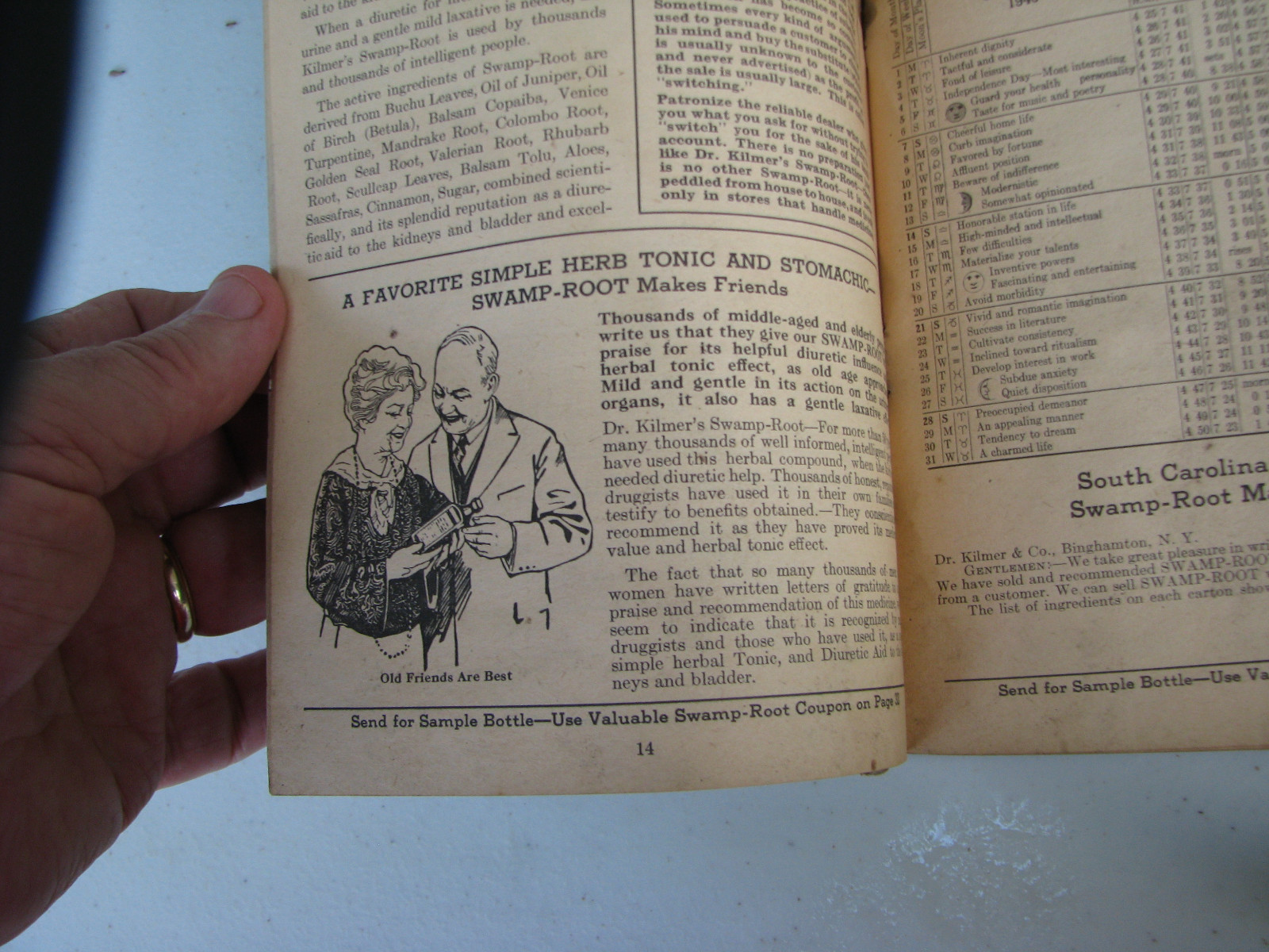 Two Swamp Root Almanac for 1940 & 1941    (LOC =lkr 6, doc box)