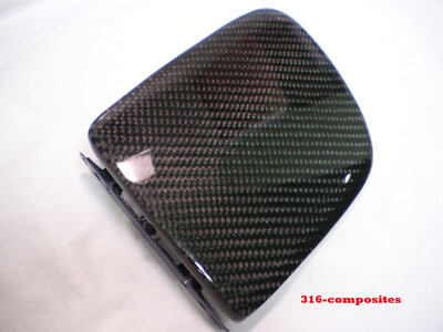 Carbon Fiber Fuel Door Gas Lid For 05-13 Chevrolet Chevy Corvette C6