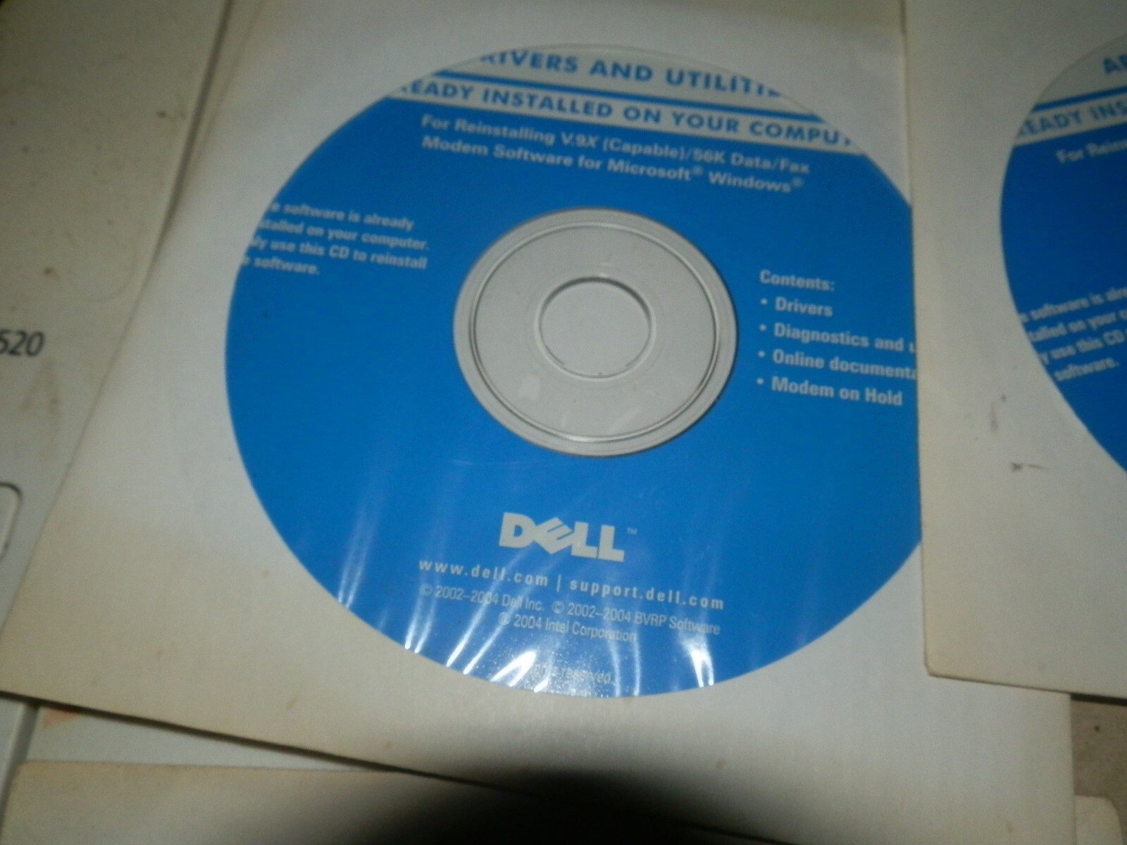 Dell Re-Installation CDs/DVDs Utilities Lot 6 Discs Total