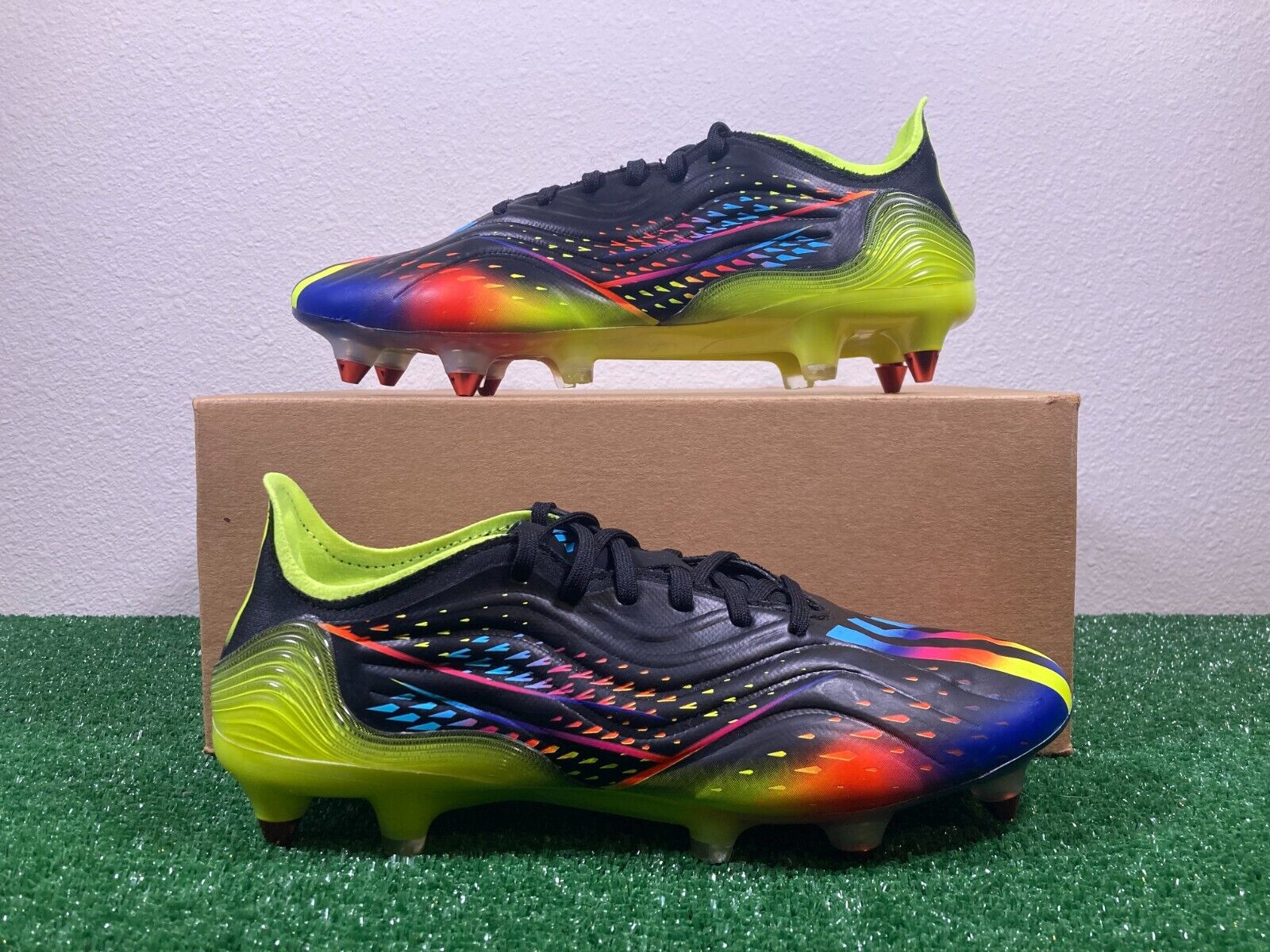 Sz 10 Men/11 Women - Adidas Copa Sense.1 SG Black Multi Sz 10 Men/11 Women - Adidas Copa Sense.1 SG Black Multi