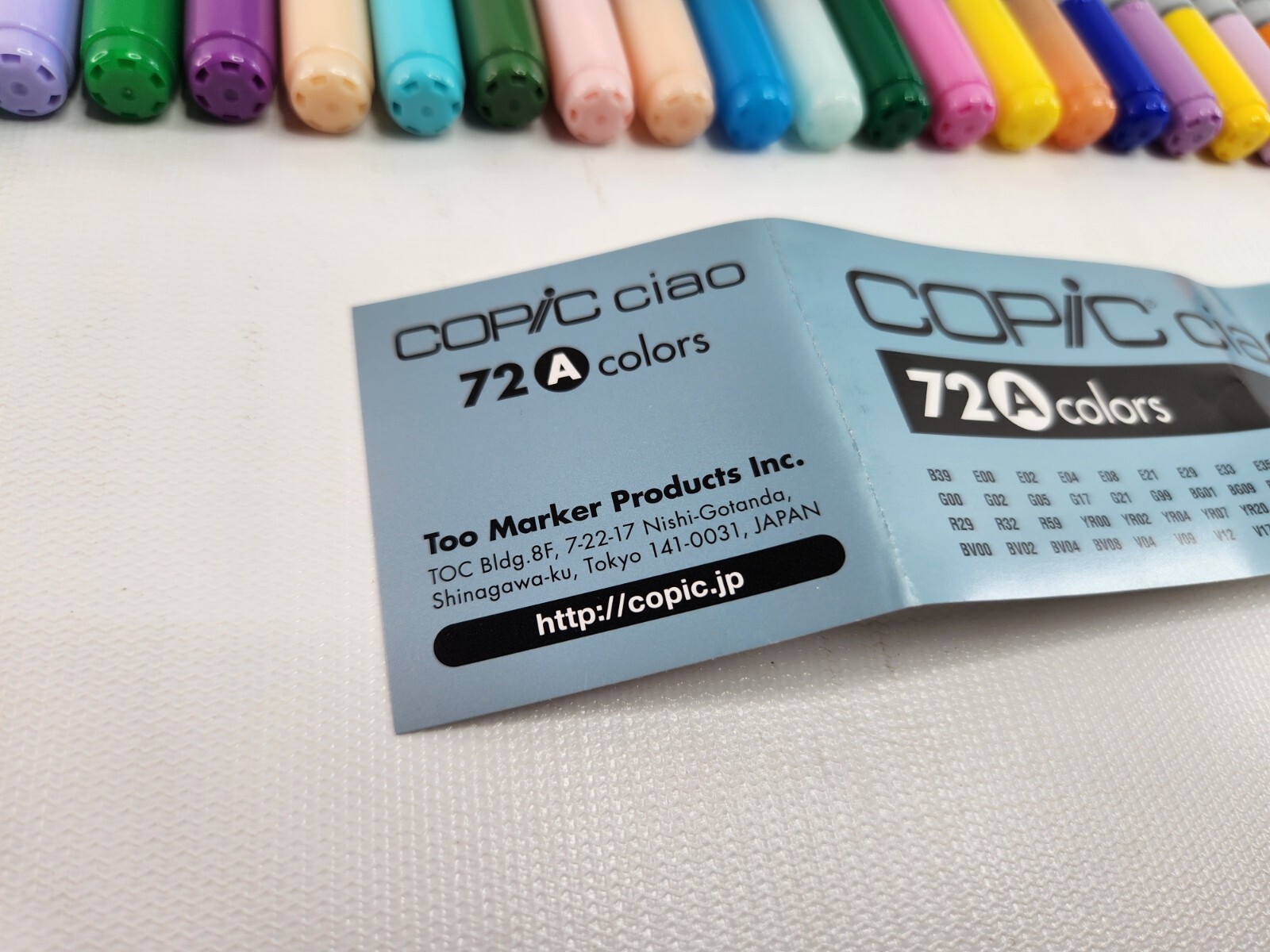 72 Copic Ciao - Alcohol-Based Markers - Color Set A  72-A